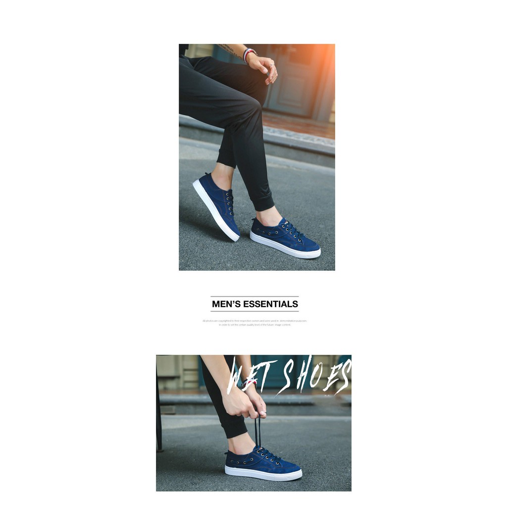 Giày Vải Sneaker Nam Vải Bò Rách Thoáng Khí Mùa Xuân Và Mùa Hè Siêu Bền Đẹp | BigBuy360 - bigbuy360.vn