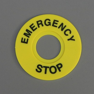 Tem mác dừng khẩn cấp phi 22 / EMERGENCY STOP phi 22