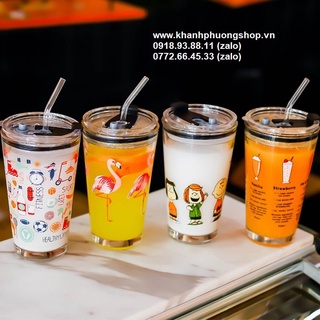 ly thủy tinh có nắp - ly thủy tinh