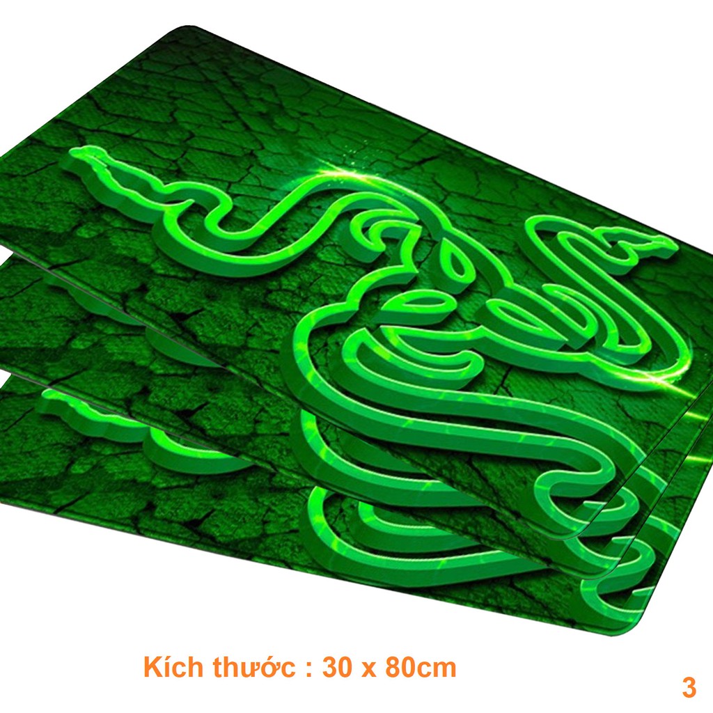 Lót chuột siêu đẹp Razer (30x80 cm) - Mouse pad Razer