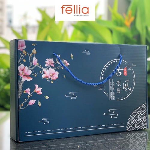 Combo 2 set Fellia tổng sản phẩm gồm 6 chén cơm 4 muỗng 2 dĩa sứ 6 đũa