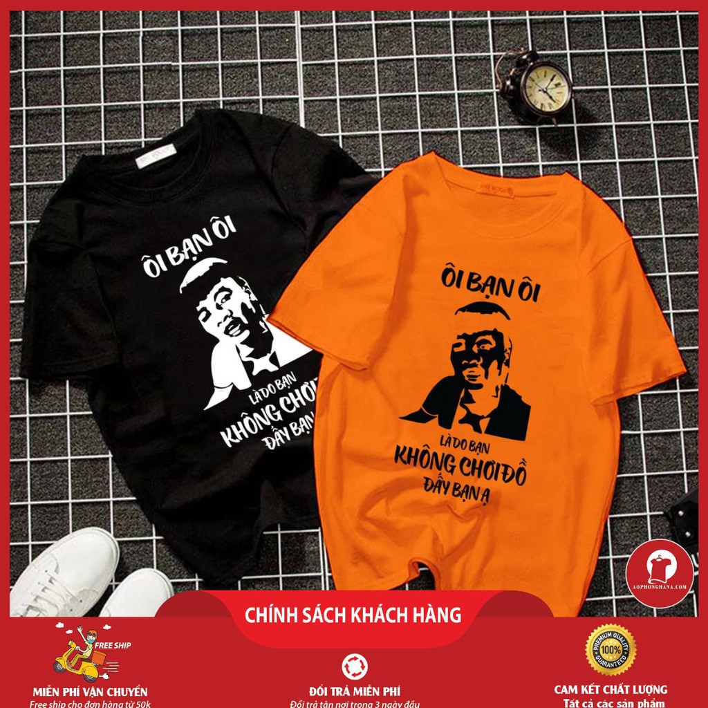 Áo Phông Unisex Dễ Thương (Áo Màu Cam)