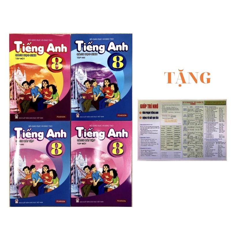 Sách Tiếng Anh lớp 8 Chương trình mới có CD - Kèm 1 bút chì