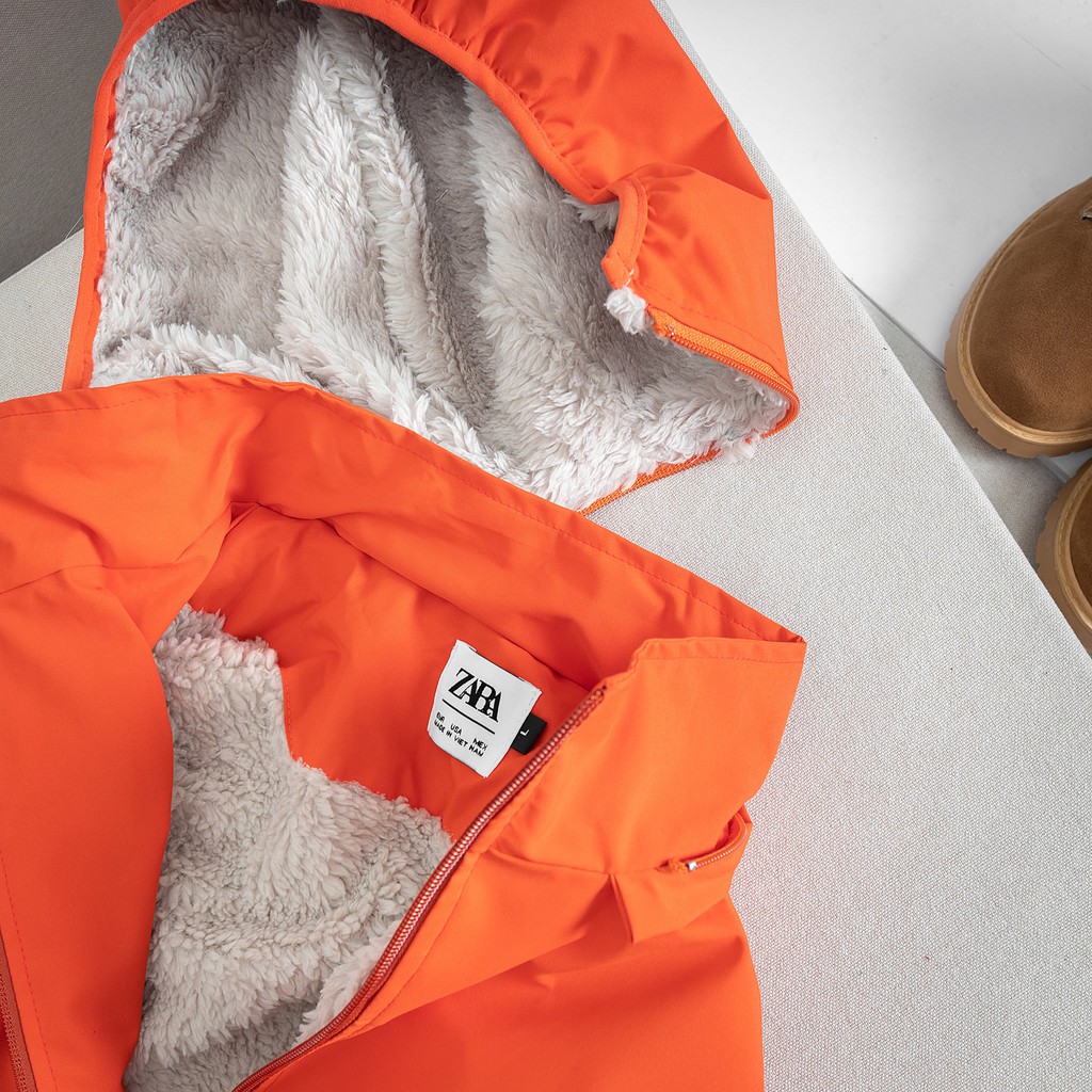 Áo Khoác Gió Lót Lông Cừu Cực Ấm - Vải Format Hàng VNXK | BigBuy360 - bigbuy360.vn