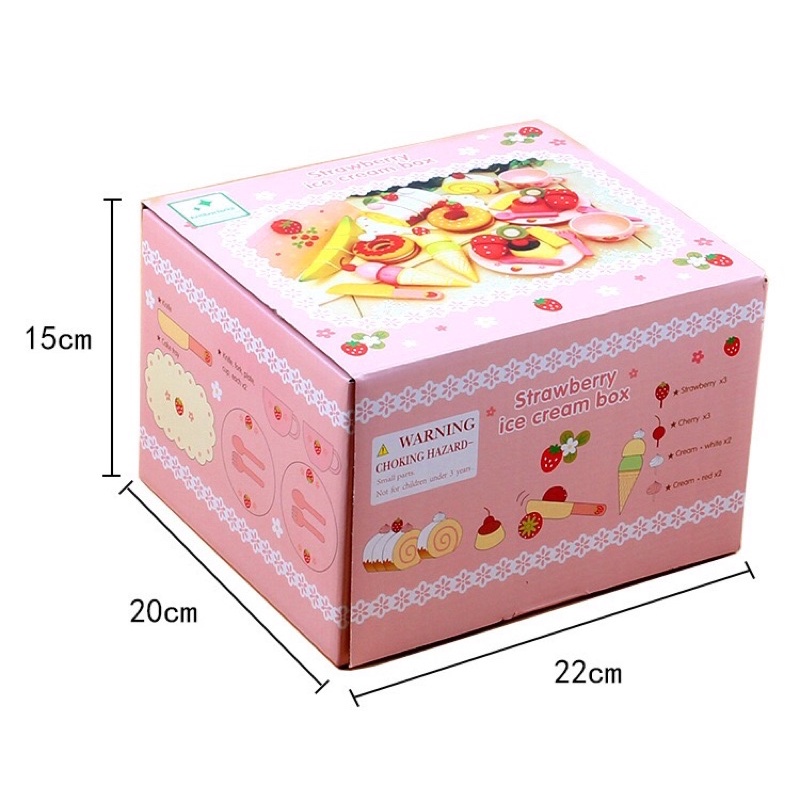 Bộ đồ chơi tiệc trà, bánh bằng gỗ Mother Garden 🍓🍃
