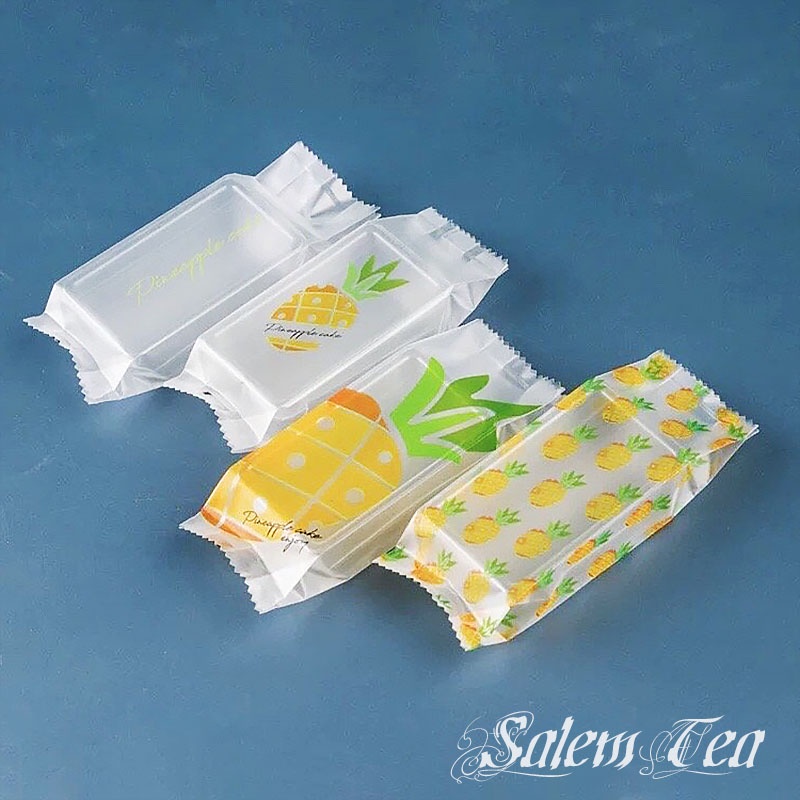 100 Túi Hàn Miệng 4.5 X 13cm Đựng Bánh Dứa 4 in 1