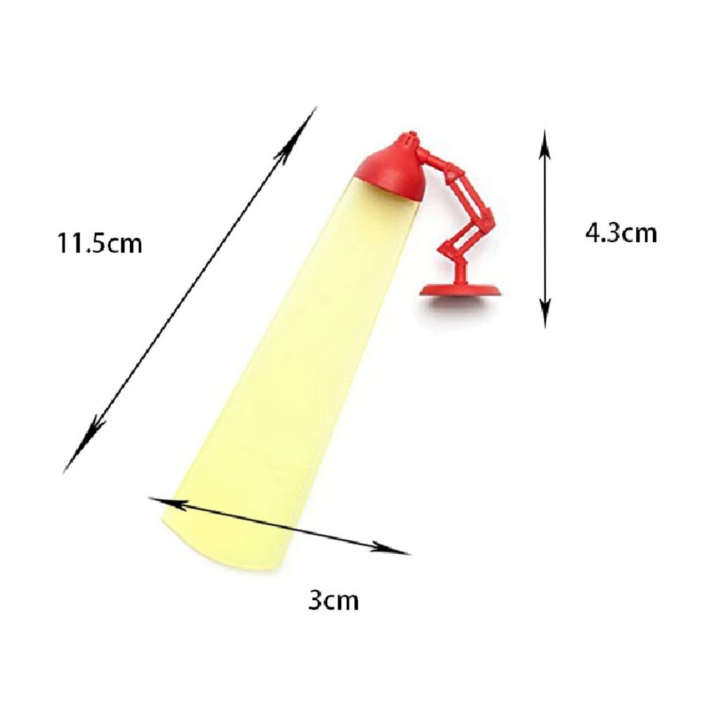 Kẹp đánh dấu trang sách mô phỏng đèn đang chiếu ánh sáng 3D độc đáo sáng tạo