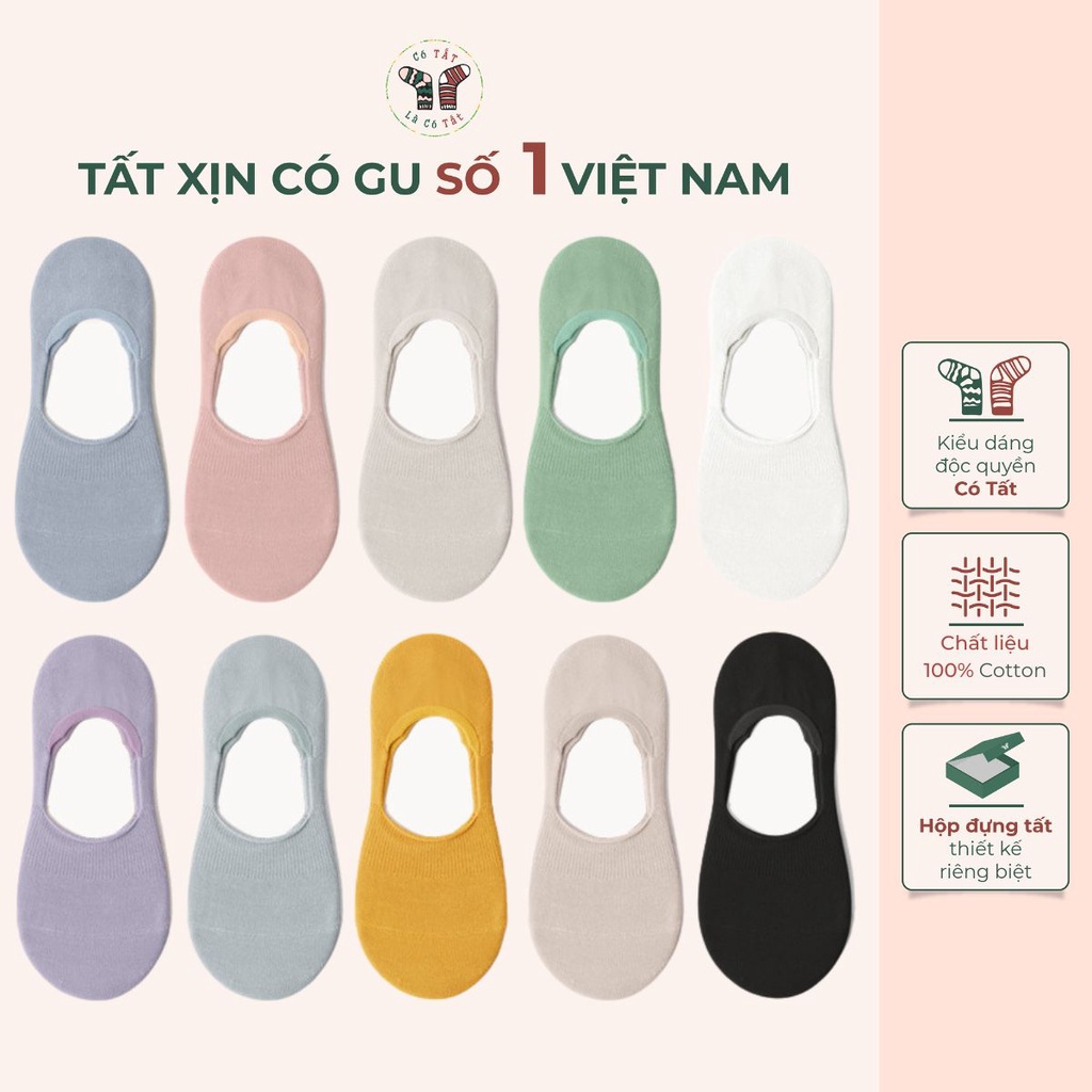 Tất Lười Nữ Tàng Hình Có Tất Là Có Tất chất liệu cotton cao cấp mềm mại thoáng khí_NANGNGOT