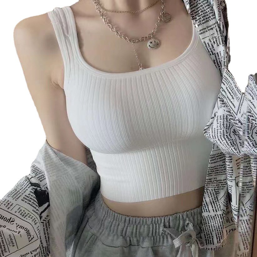 Áo Lót Thể Thao Không Gọng Hở Lưng Phong Cách Hàn Quốc Cho Nữ