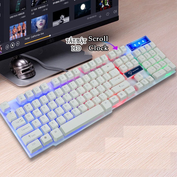 Bàn phím game thủ Divipard GK-50 GK-20 LED Rainbow