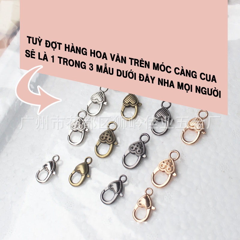 Dây Xích Túi Xách Chuỗi Hạt Càng Cua Tim 6mm L1256 - LoanTay