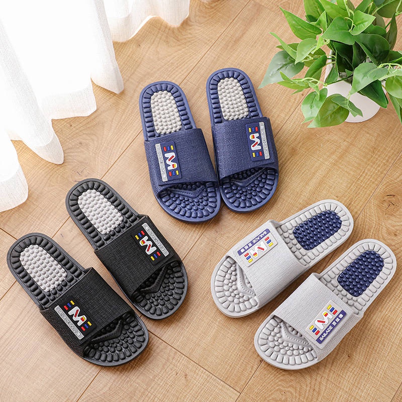 Dép Đi Trong Nhà Tắm Mát Xa Chân Tiện Dụng Thời Trang Hè Cho Nam