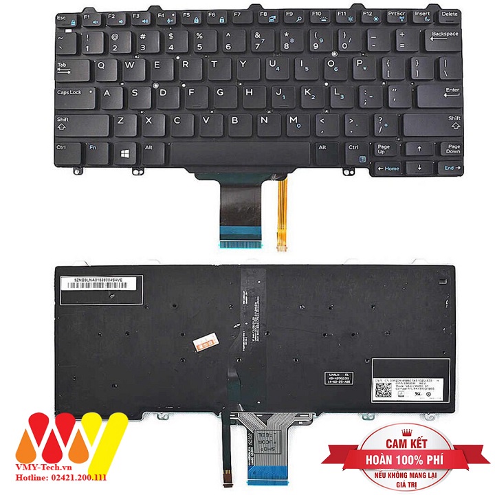 Bàn Phím Laptop Dell Latitude E7280 E7290 E7380 E7390 E5280 E5289 E5290 00NPN8  5288, 5289, 7280, 7290, 7380, 5290, 7390