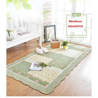Thảm trải sofa 100% cotton có thể giặt tay hay giặt máy mặt dưới có hạt chống trượt