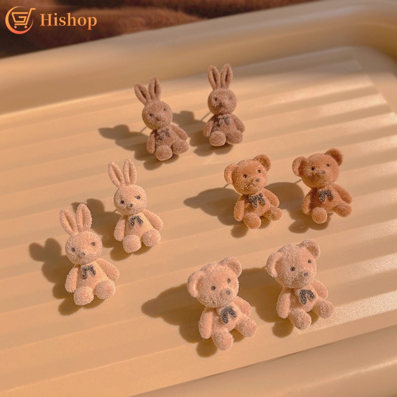 Bông tai hình gấu/ thỏ dễ thương cho nữ