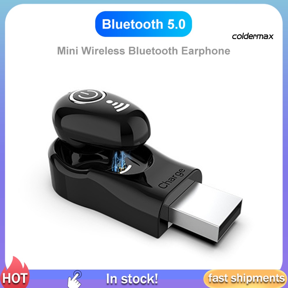 1 Tai Nghe Bluetooth 5.0 Không Dây Mini S650 Sạc USB