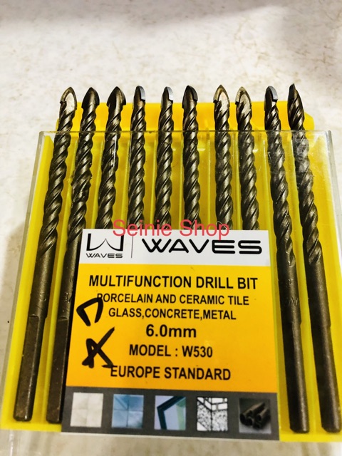 D.I.Y Mũi khoan đa năng cao cấp Waves 6mm 8mm 10mm