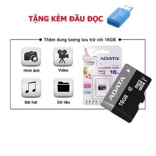 THẺ NHỚ CHÍNH HÃNG GIẢM GIÁ Thẻ Nhớ 16GB MicroSD Class 10 - DÙNG LƯU TRỮ CHO ĐIỆN THOẠI VÀ MÁY TÍNH BẢNG