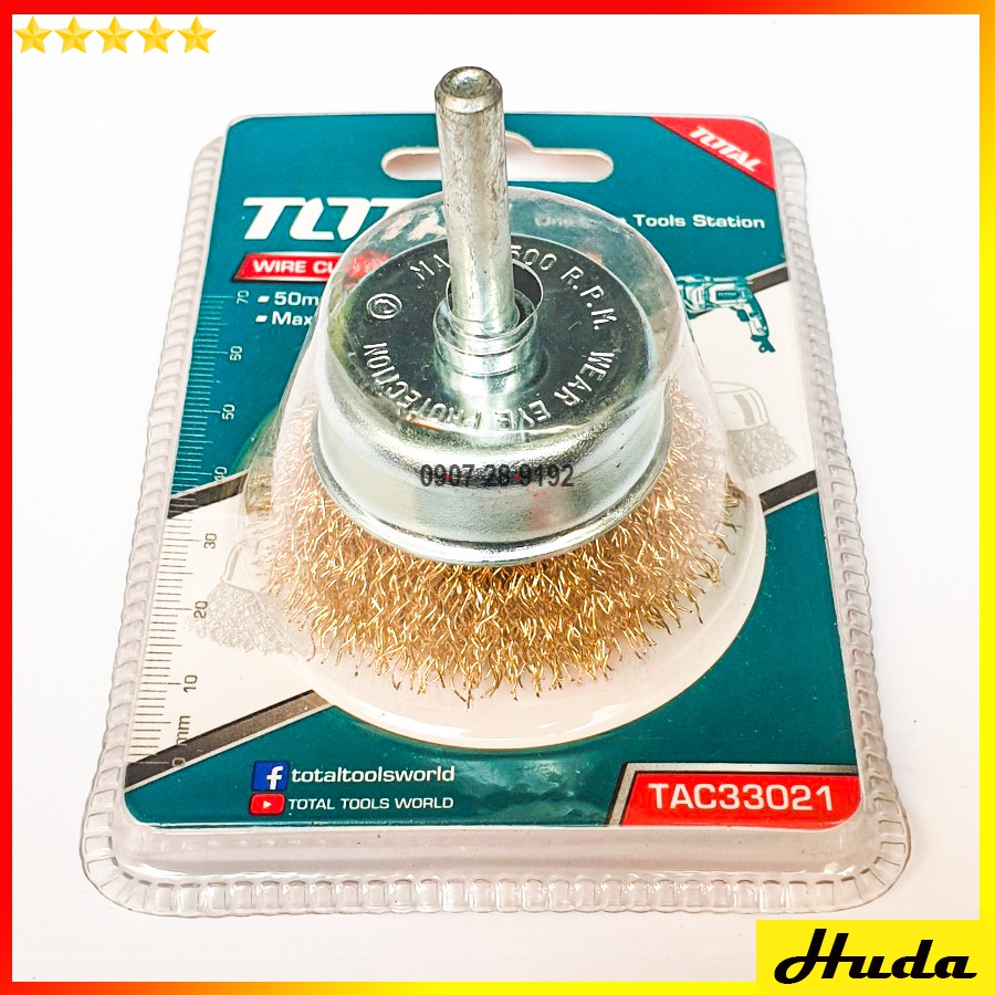 Total - TAC33021 Chén cước (chổi cước) có cán 50mm uio