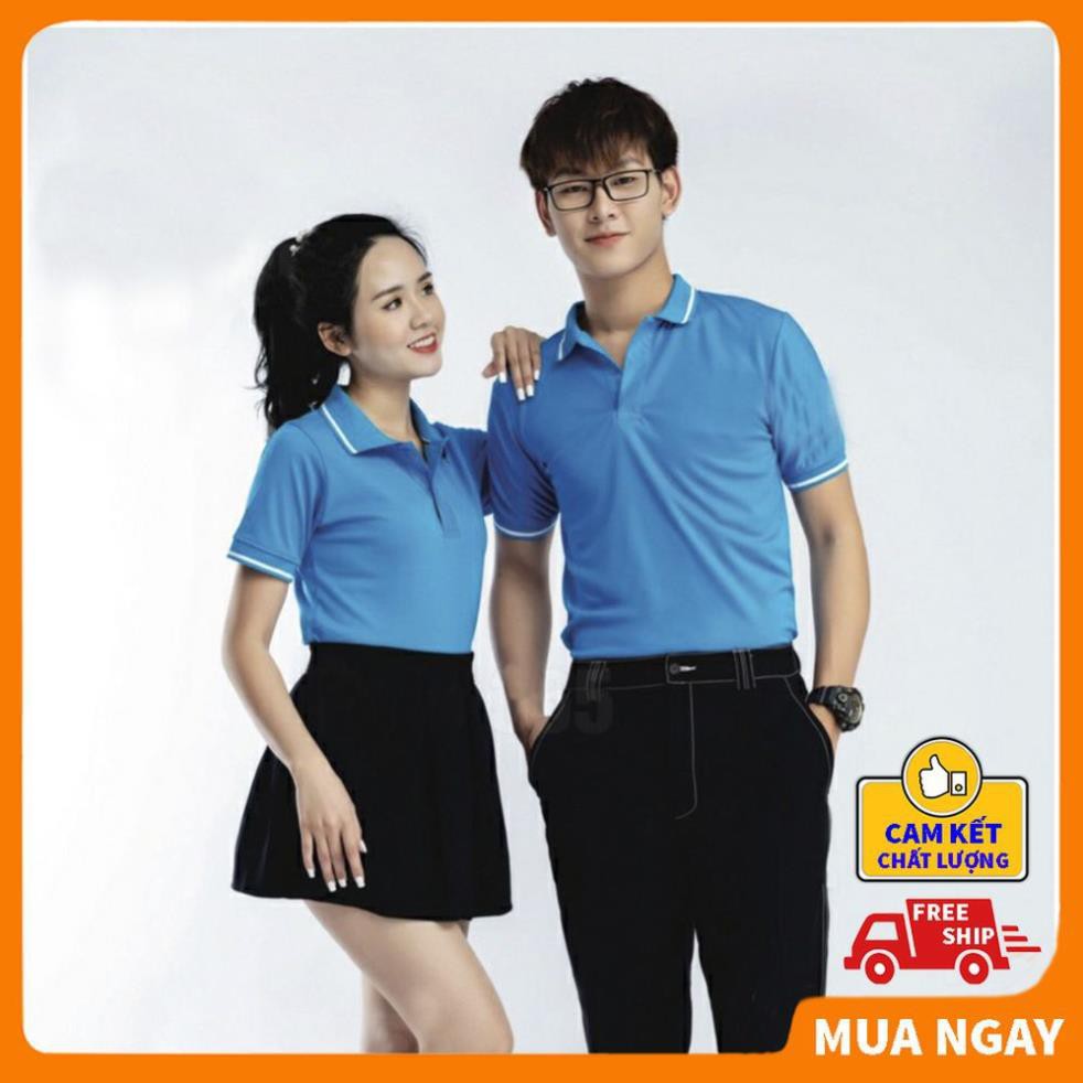 Áo polo nam nữ ngắn tay có cổ chính hãng unisex form rộng ❤️ABATI❤️ Áo phông nam ngắn tay có cổ vải cá sấu cao cấp ˇ