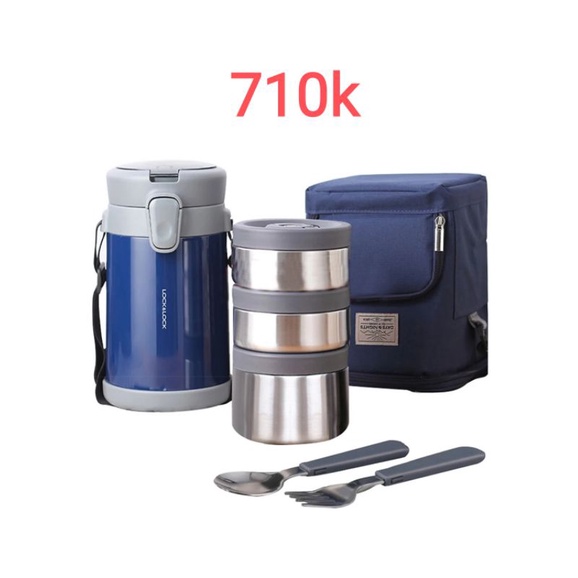 Bộ hộp cơm giữ nhiệt Lock&Lock Easy Carry 20000ml
