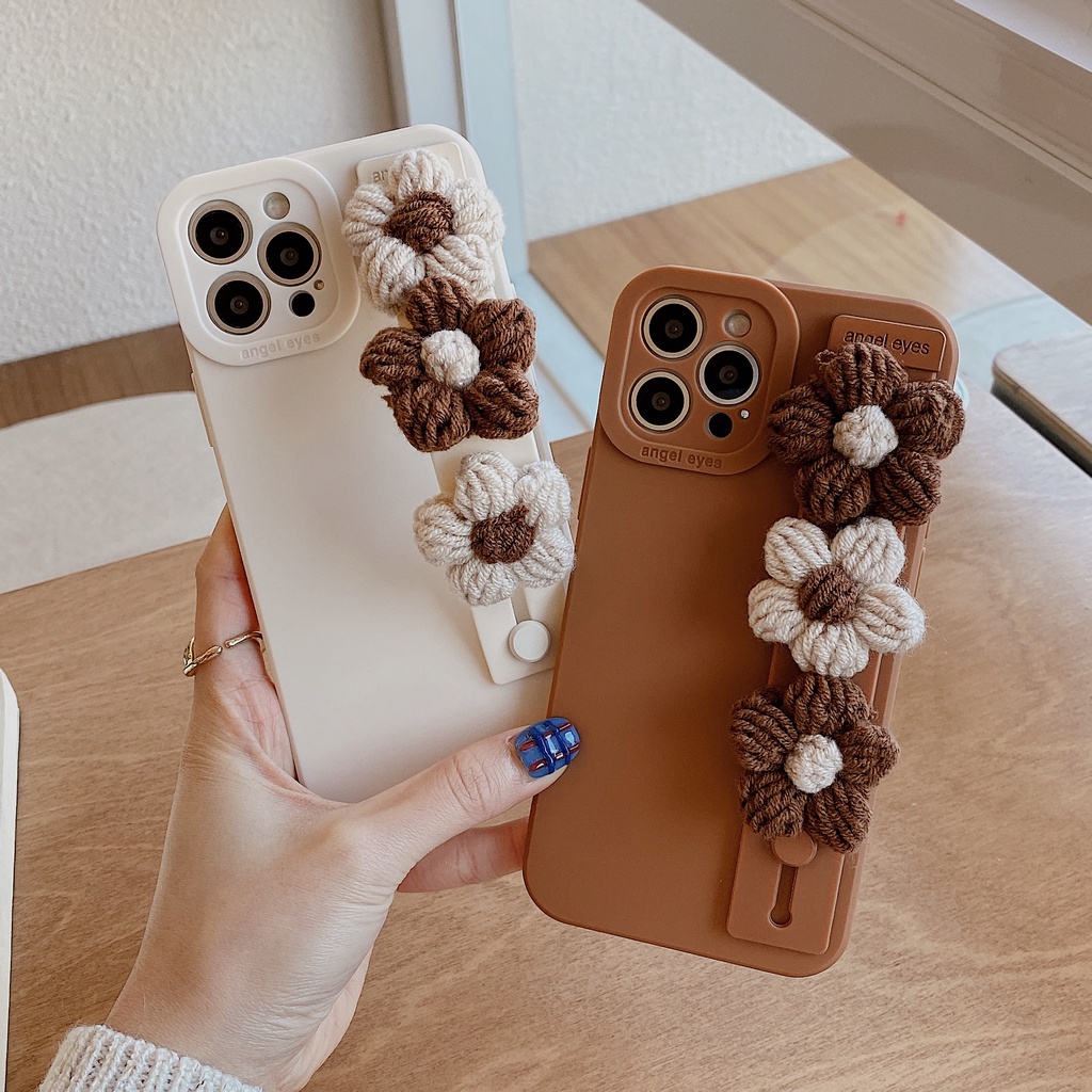 Ốp Điện Thoại Dẻo Họa Tiết Hoạt Hình 3 Bông Hoa Xinh Xắn Chống Rơi Cho iPhone 14 14pro max 13 12PRO max 11pro max 7Plus