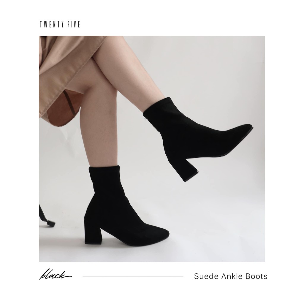 Giày cổ cao nhung - Suede Ankle Boots | BigBuy360 - bigbuy360.vn