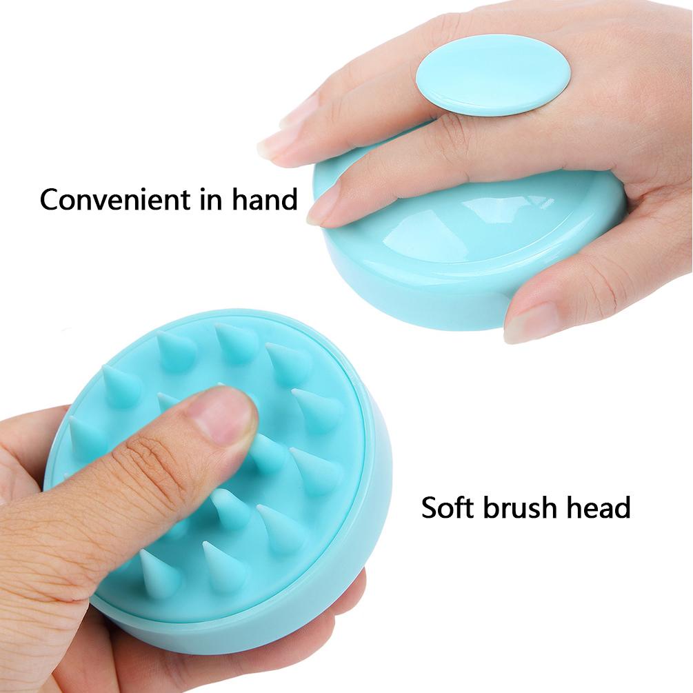 Hw Lược Silicon Mềm Dùng Gội Đầu / Mát Xa Da Đầu Tiện Dụng