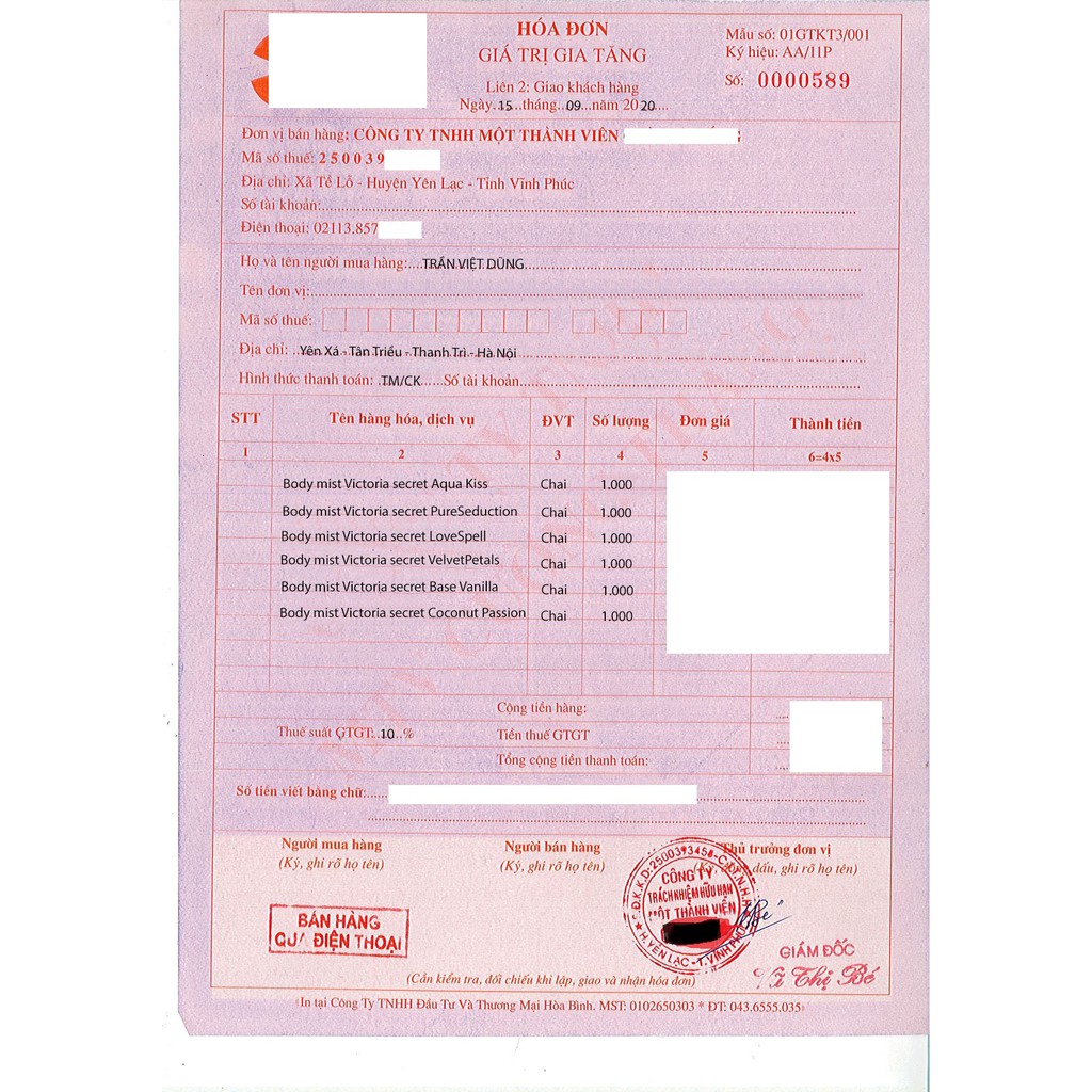 🌸 Xịt Thơm Body mist Victoria ’s Secret  🌸🌸Aqua Kiss, Love Spell, Velvet Petals, Amber