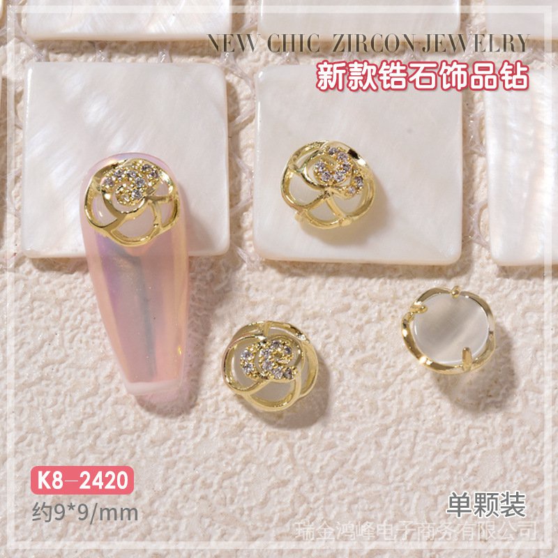 Nơ Đính Đá Trang Trí Móng Tay