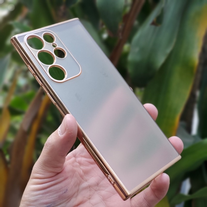 Ốp lưng sulada nhám viền màu cho Samsung S22, S22 Plus, S22 Ultra chống Vân tay, mồi hôi siêu đẹp