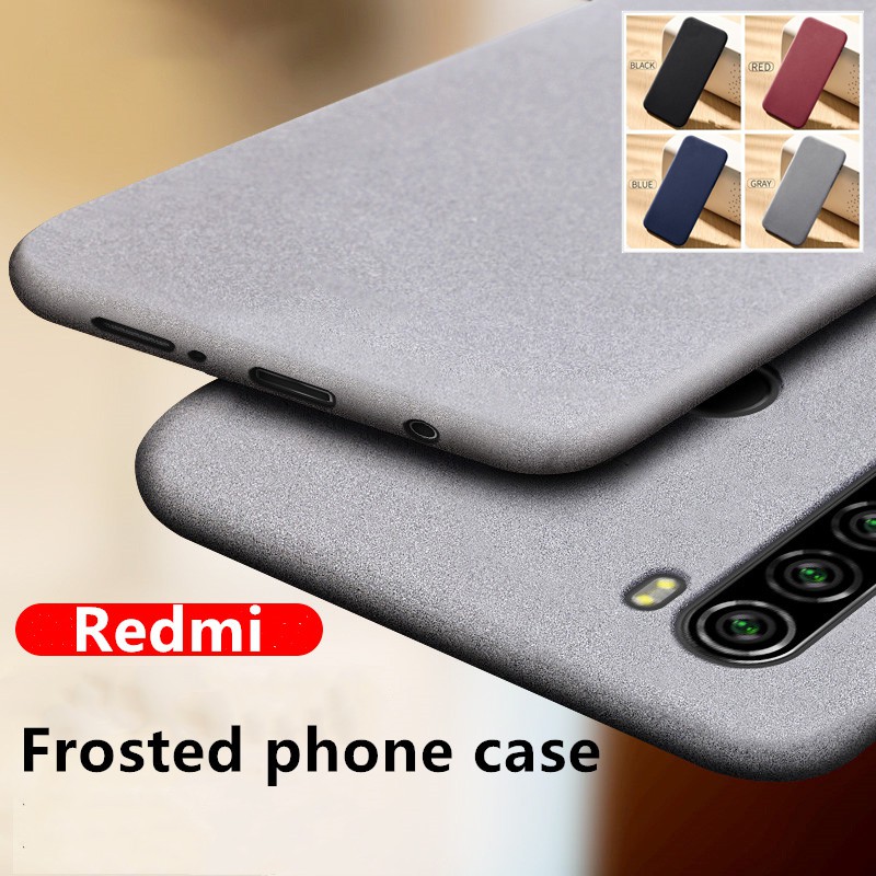 Ốp Điện Thoại Màu Nhám Chống Vân Tay Cho Xiaomi Redmi Note 10 10S 9T 9S 9 8 7 6 5 Pro