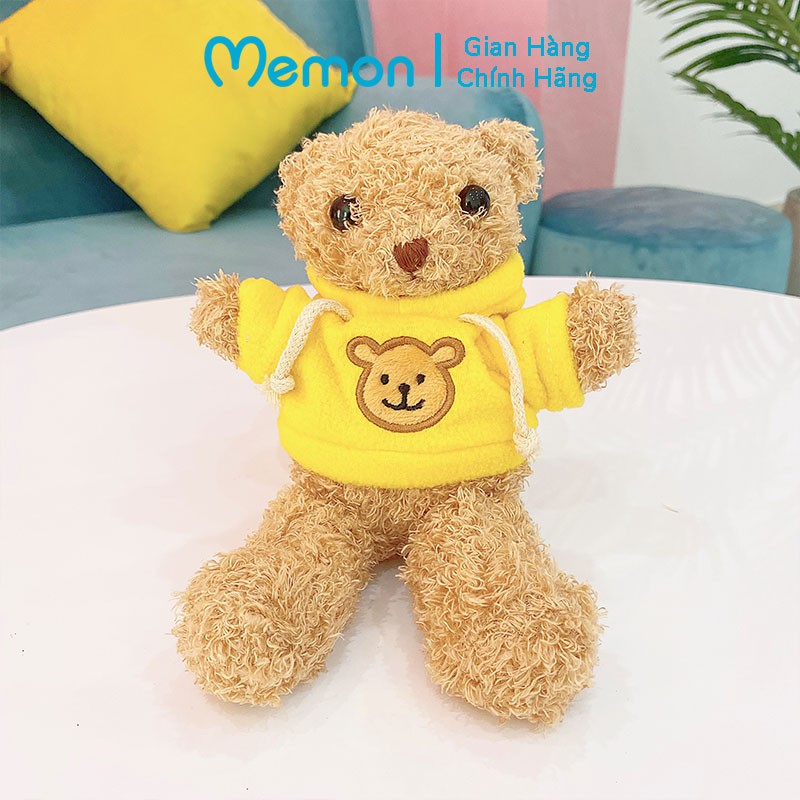 [Mã LIFEM1 giảm 50k đơn 99k] Gấu Bông Teddy Head Tales áo mũ Mini Cao Cấp Memon