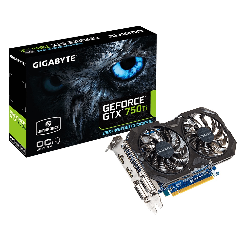 Card Màn Hình Gigabyte Windforce GTX 750Ti 2GB DDR5 - Đã Qua Sử Dụng