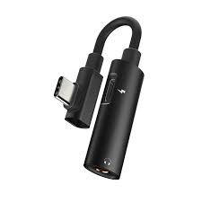 Bộ chuyển đổi 2 đầu lightning type-c 2a hoco ls19 jack 3.5 cho iphone ipad hỗ trợ mic màu đen/ bạc