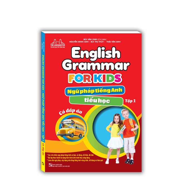 Sách - English grammar for kids - Ngữ pháp tiếng anh tiểu học tập 1 (Có đáp án)