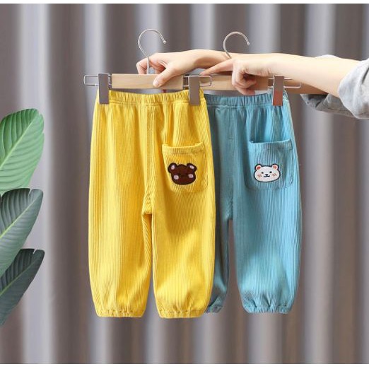 |FAMARAL1 giảm 10k cho đơn 50k|Quần dài trẻ em - Quần tăm bo chun cho bé QATE830