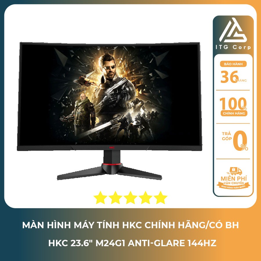 Màn hình HKC M24G1 Anti-glare 24 inch 144Hz - Màn hình LED cong