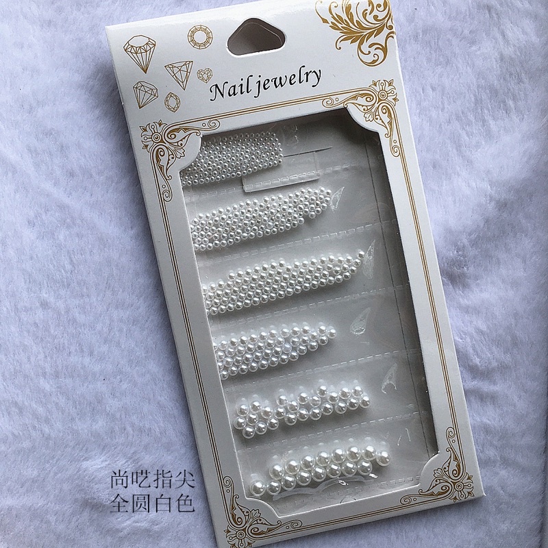 Set hạt trai trang trí nail/móng tay