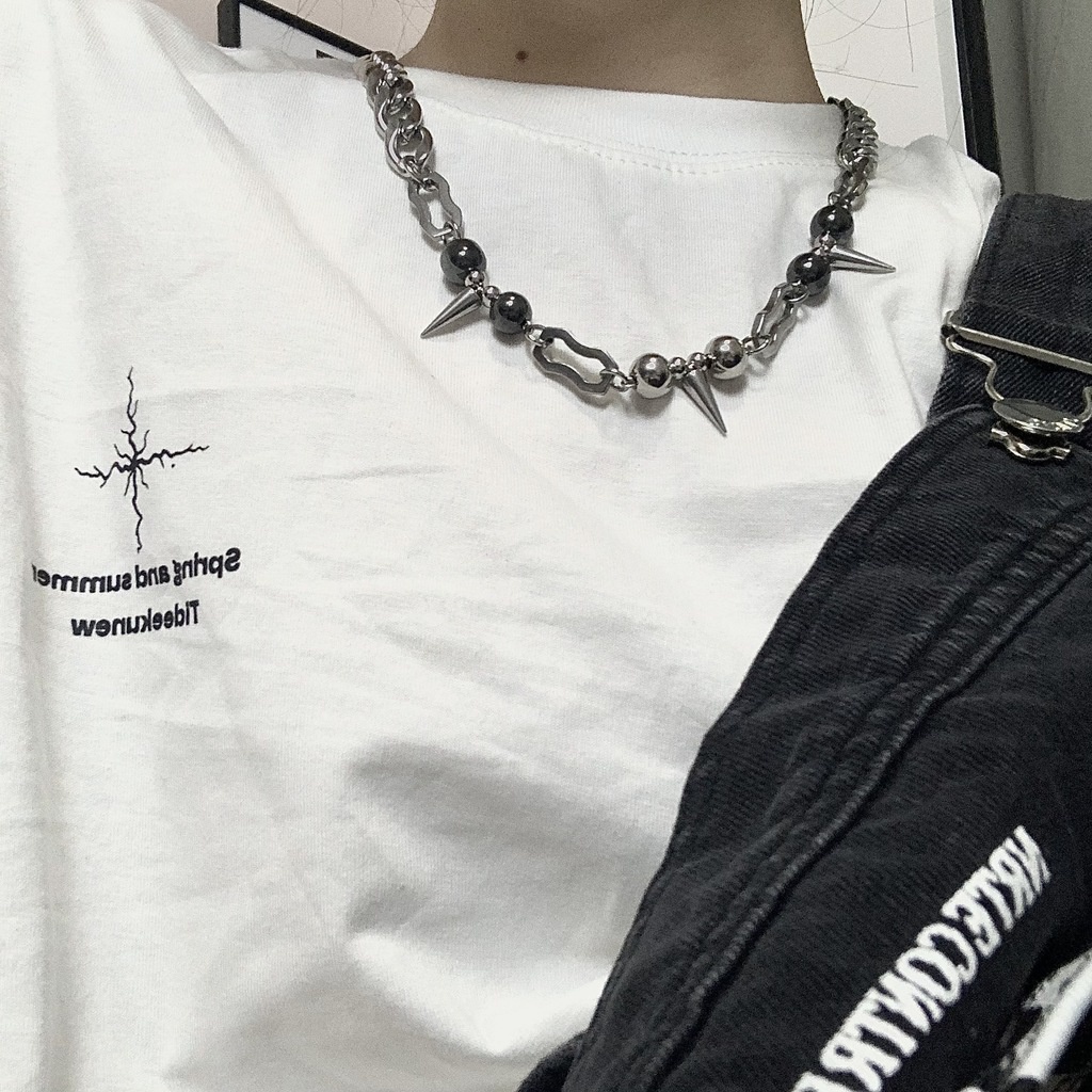 Dây Chuyền Dạng Chuỗi 19A1588 Phong Cách Punk Hiphop Dễ Phối Đồ Dành Cho Nam Và Nữ