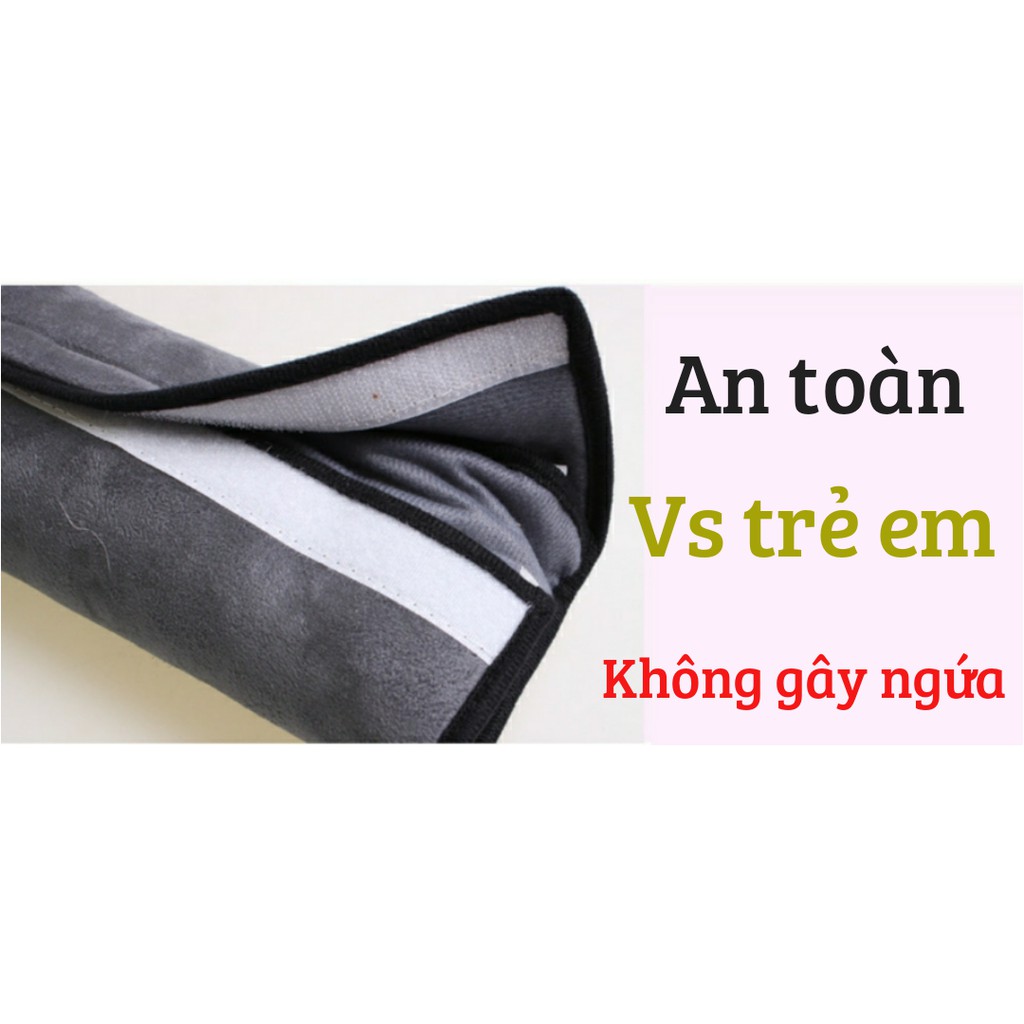 Gối tựa đầu gắn dây an toàn cho trẻ trên ô tô, xe hơi