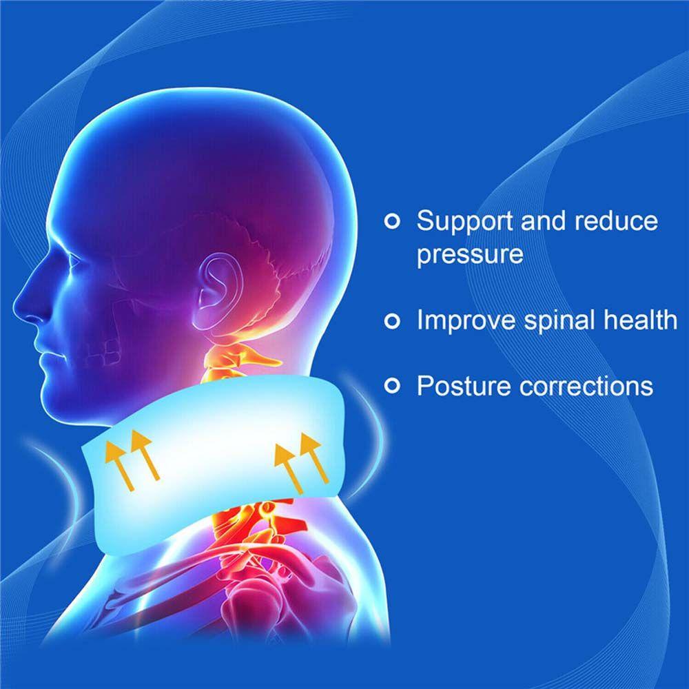 Gối Xốp Mát Xa Điều Chỉnh Tư Thế Cổ 2 Trong 1 Thoáng Khí