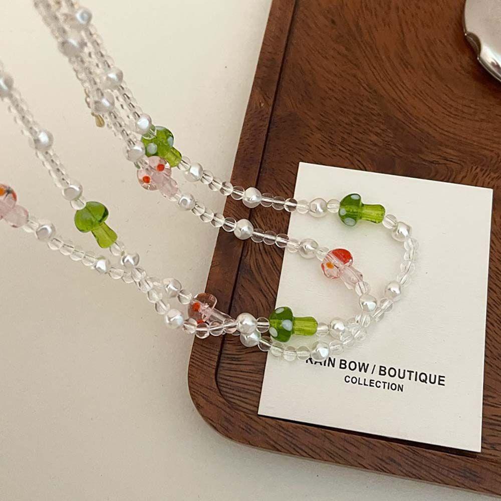 Vòng cổ Mặt Hình Nấm Phong Cách Hàn Quốc Ngọt Ngào Cho Nữ