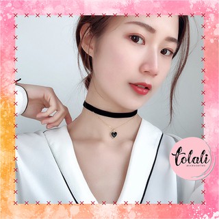 [ảnh thật-CÓ VIDEO] Vòng cổ choker TRÁI TIM thời trang cá tính dành cho nữ siêu đẹp chất liệu vải nhung loại tốt VC002