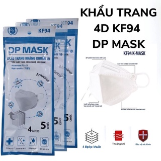 50c khẩu trang kf94 - dày dặn, 4 lớp.