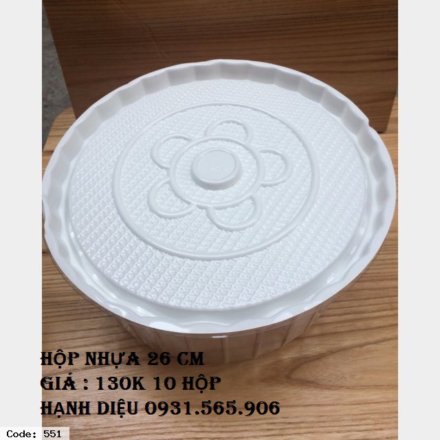 Set 10 SET 5 Hộp Nhựa 25 Cm Đựng Rau Cau Bánh Kem H40