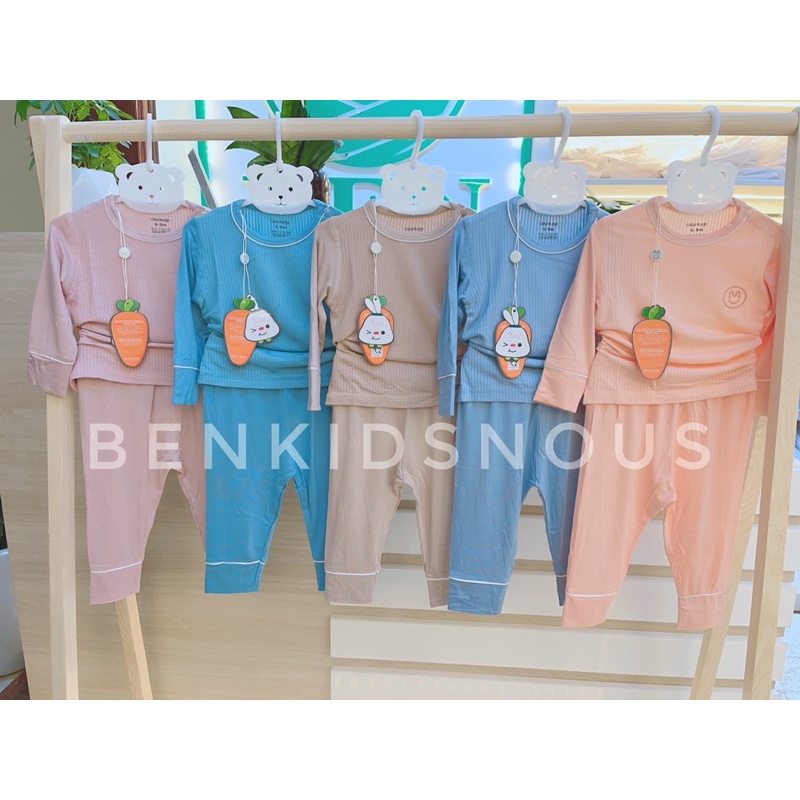 UALAROGO - Bộ dài tay Ualarogo vải bamboo mềm mát cho bé trai/bé gái