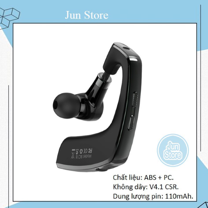 TAI NGHE BC18 MaxMove Nghe nhạc và đàm thoại, thời gian đàm thoại lên đến 10h liên tục, sử dụng chip CSR