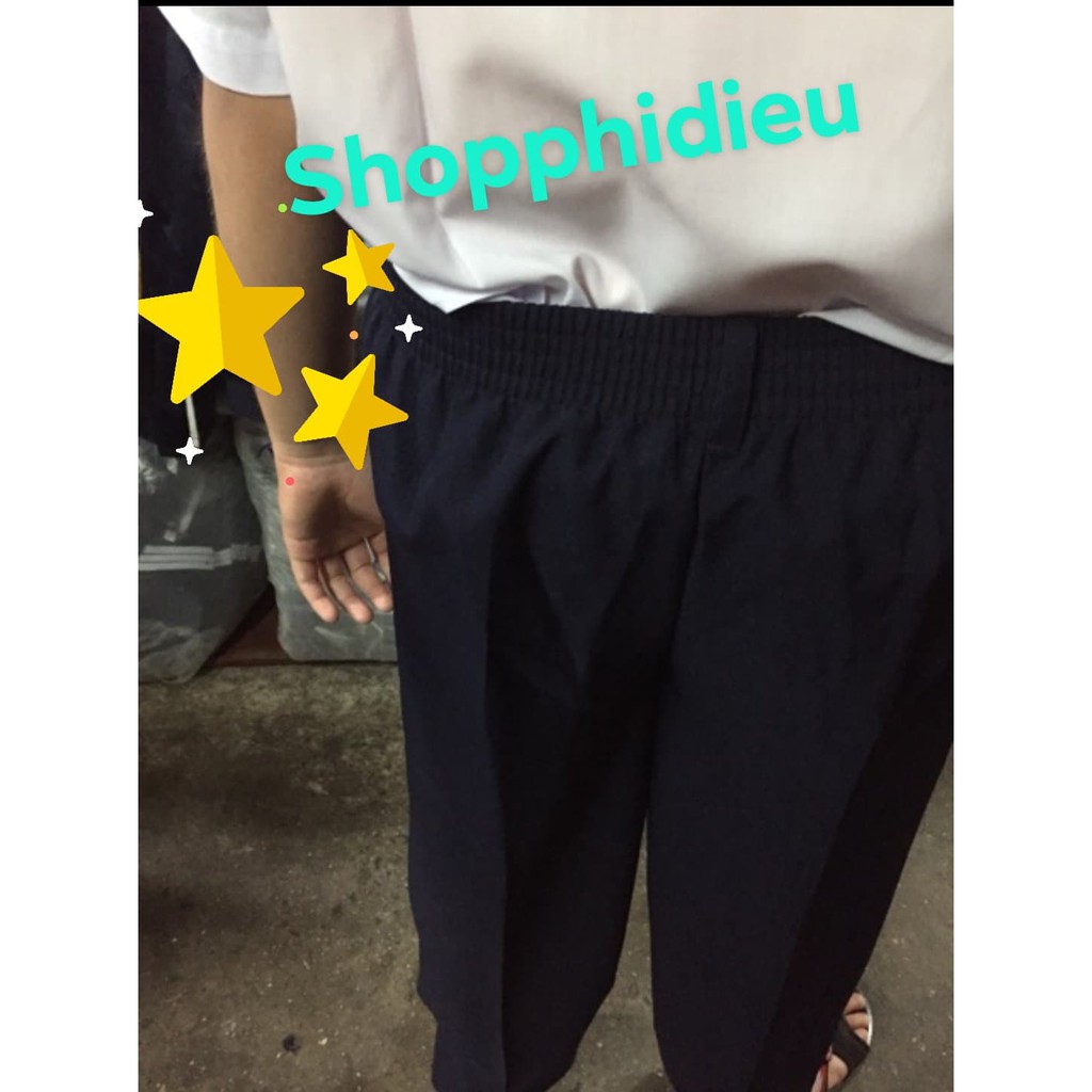 Combo 2 Quần tây học sinh lưng thun