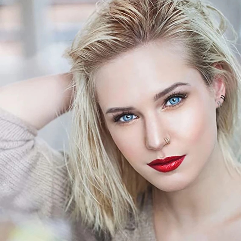 Khuyên Mũi Bằng Thép Không Gỉ Cá Tính Thời Trang Unisex